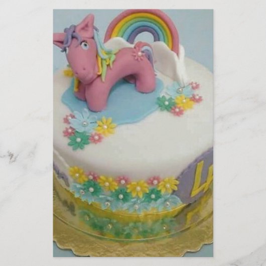 Papeterie Gâteau de poney 1 (Devant)