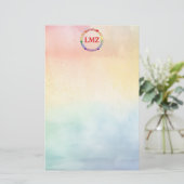 Papeterie 🏳️ 🌈 Gay pride personnalisé 💌 géométrique (Debout devant)