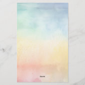 Papeterie 🏳️ 🌈 Gay pride personnalisé 💌 géométrique (Dos)