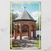 Papeterie Gazebo en calcaire stationnaire (Devant)