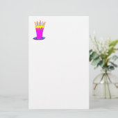 Papeterie Géant gâteau d'anniversaire rose (Debout devant)