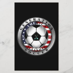 Papeterie Génération X American Soccer de l'Illinois.