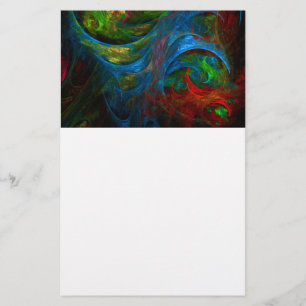 Papeterie Genesis Blue Art Stationery Abstrait