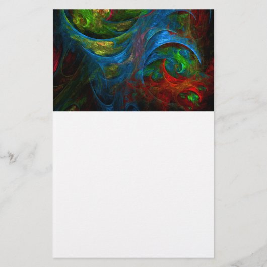 Papeterie Genesis Blue Art Stationery Abstrait (Devant)