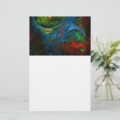 Papeterie Genesis Blue Art Stationery Abstrait (Debout devant)