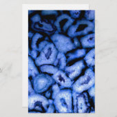 Papeterie Géodes Agate Quartz Bleu (Devant / Derrière)