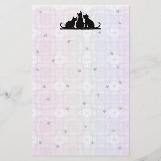 Papeterie Geometic-Pattes, chats (Devant)