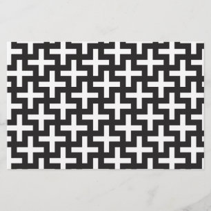 Papeterie Géométrie noir et blanc