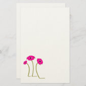 Papeterie Gerber Daisy framboise (Devant / Derrière)