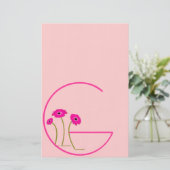 Papeterie Gerber Daisy framboise (Debout devant)