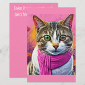 Papeterie Get Well Soon – Spring Flu Recovery | Cozy Cat (Devant / Derrière)