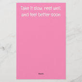 Papeterie Get Well Soon – Spring Flu Recovery | Cozy Cat (Dos)