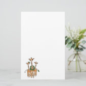 Papeterie Giraffes de vacances (Debout devant)