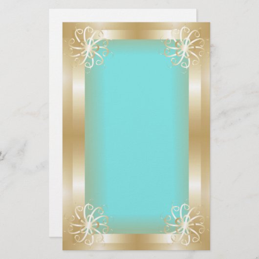 Papeterie Gold de luxe (Devant / Derrière)