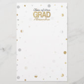 Papeterie Gold Foil Parties scintillant Confetti Graduation  (Devant)