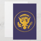 Papeterie Gold Presidential (Devant / Derrière)