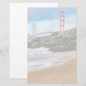 Papeterie Golden Gate Bridge au coucher du soleil (Devant / Derrière)