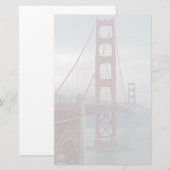 Papeterie Golden gate bridge en brume (Devant / Derrière)