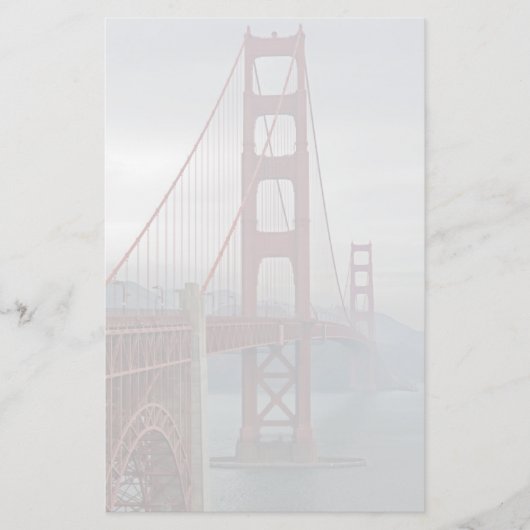 Papeterie Golden gate bridge en brume (Devant)