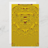 Papeterie Golden Lion Head Art (Devant / Derrière)