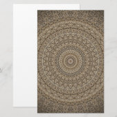 Papeterie Golden Mandala (Devant / Derrière)