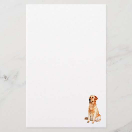 Papeterie Golden Retriever (Devant)