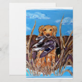 PAPETERIE GOLDEN RETRIEVER (Devant / Derrière)