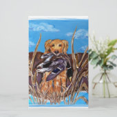 PAPETERIE GOLDEN RETRIEVER (Debout devant)