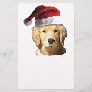 Papeterie Golden Retriever de Noël