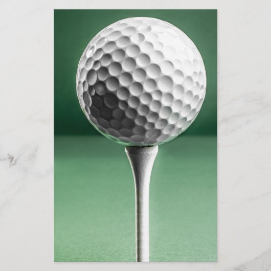 Papeterie Golf Ball on Tee (Devant)
