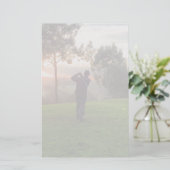 Papeterie Golfeur de lever de soleil (Debout devant)