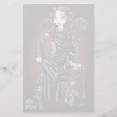 Papeterie gothique de fée de fille d'école "de (Devant)