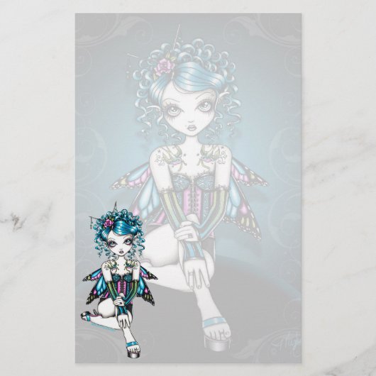 Papeterie gothique de fée d'hirondelle de couture (Devant)