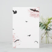 Papeterie gothique pour chauve-souris vampire (Debout devant)