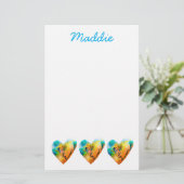 Papeterie Graffiti coeur aquarelle rue art (Debout devant)