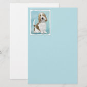 Papeterie Grand Basset Griffon Vendeen - Art Chien original (Devant / Derrière)