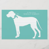 Papeterie Grand Chien Danois Chien Chien Chien Chien Chien C (Devant)