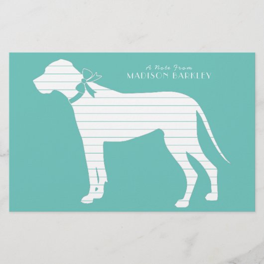 Papeterie Grand Chien Danois Chien Chien Chien Chien Chien C (Devant)