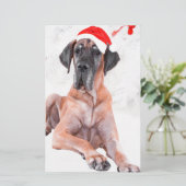 Papeterie Grand chien Danse Casquette Joyeux Noël (Debout devant)