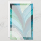 Papeterie Grande feuille bleue I (Devant / Derrière)