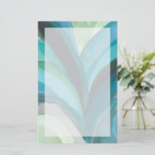 Papeterie Grande feuille bleue I (Debout devant)