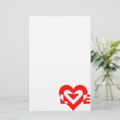 Papeterie Graphique d'amour cool, Rouge (Debout devant)