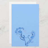 Papeterie Graphique élégant de cheval (Devant / Derrière)