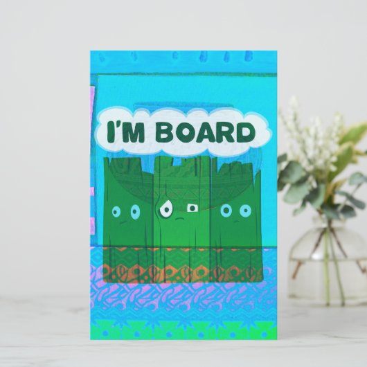 Papeterie Graphique Inspirationnel amusant : Je Suis Bored T (Debout devant)