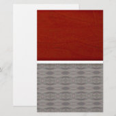 Papeterie Graphique rouge et gris (Devant / Derrière)