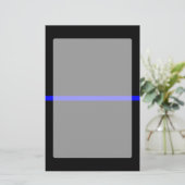 Papeterie Graphique Symbolique de ligne bleue mince (Debout devant)