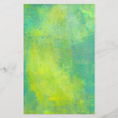 Papeterie Gras Bright Abstract Design en vert et jaune (Devant)