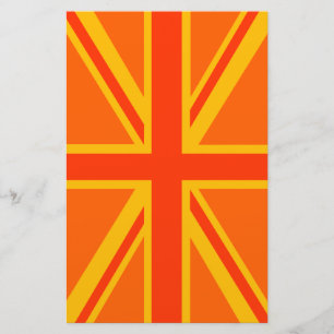 Papeterie Gras orange Union Jack Britanniques Drapeau Swag
