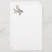 Papeterie Gravure antique d'un cacatoès Histoire Naturelle (Devant / Derrière)