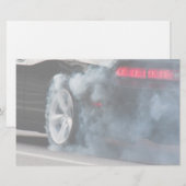 Papeterie Gravure de voiture noire (Devant / Derrière)